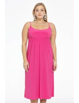 Travelstof jurk roze