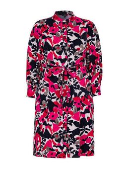 Blousejurk met all over print roze/multi