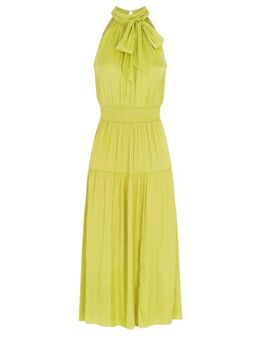 A-lijn jurk limegroen/geel