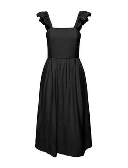 A-lijn jurk ONLDEBRA met volant met open rug zwart