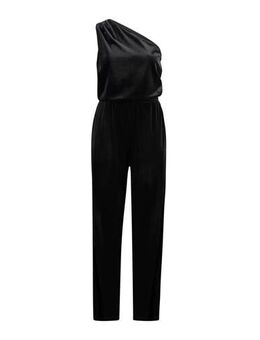 Fluwelen jumpsuit zwart