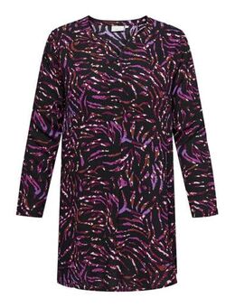 Jurk CARNANCI met all over print zwart/multi