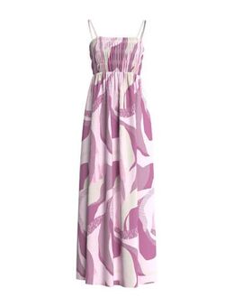 Maxi jurk met all over print lila/ecru