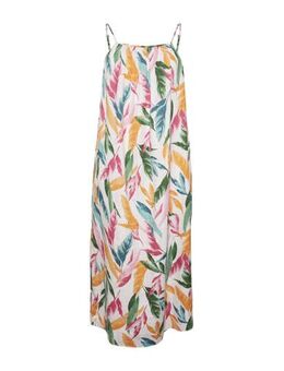 Maxi jurk VMCKLEO met all over print groen/oranje/roze