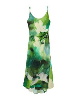 Jurk met all over print groen