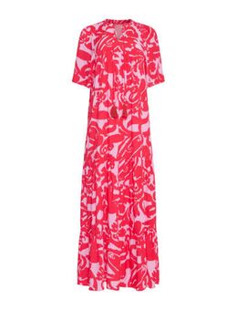 A-lijn jurk met all over print roze