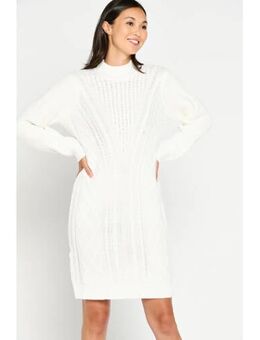 Gebreide jurk wit