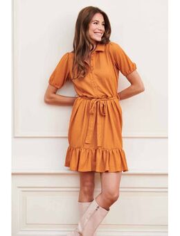 Blousejurk Dress Leah met ceintuur oranje
