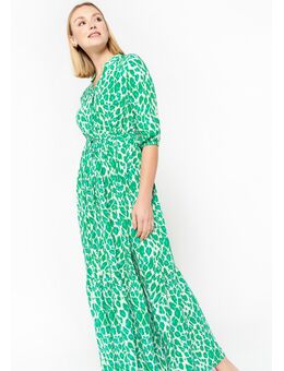 Maxi-jurk met luipaardprint Green Apple