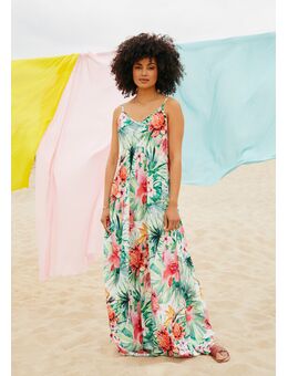 Maxi-jurk met bloemenprint Multico