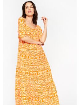 Maxi-jurk met print Orange Bright