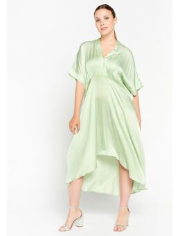 Satijnen maxi-jurk Light Green Pastel