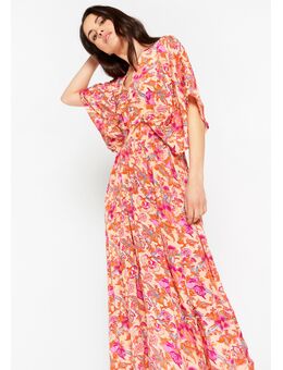 Maxi-jurk met bloemenprint Pastel Peach