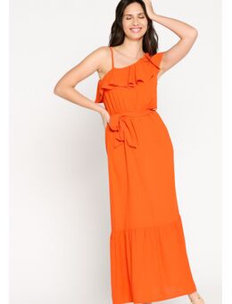 Asymmetrische maxi-jurk Orange Bright