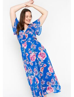 Maxi-jurk met bloemenprint Blue Faience