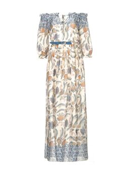 Maxi-jurk met bloemenprint Jura blauw