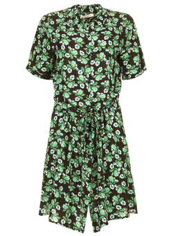 Mini jurk met bloemenprint Suzy groen