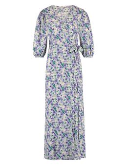 Maxi-jurk met bloemenprint Pavon paars