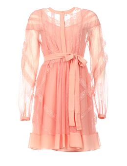 Kanten jurk Belle roze