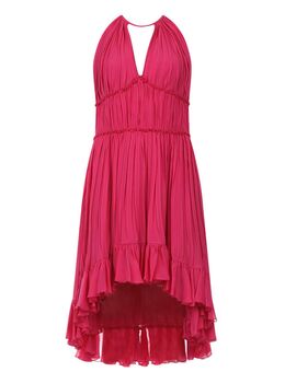 Geplooide jurk Francis roze