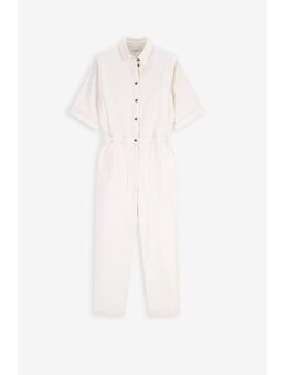 Witte Denim Jumpsuit