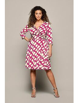 Lowie Print Jurk Cyclaam / Zand Maxi