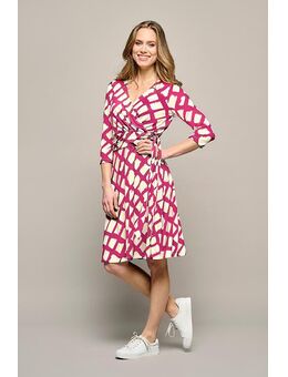 Lowie Print Jurk Cyclaam / Zand