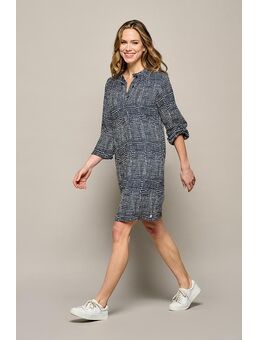 Cecile Print Tuniek Navy / Wit