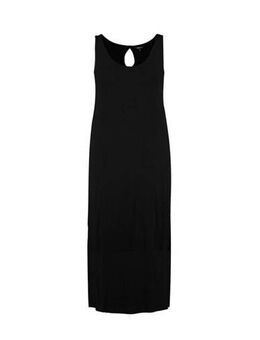 Jersey jurk met open detail zwart