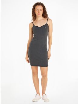 NU 20% KORTING: TOMMY JEANS Jerseyjurk TJW GMD STRAPPY DRESS