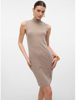 NU 20% KORTING: Jerseyjurk VMJANE SL WASHED HIGHNECK DRESS JRS NOOS