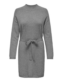 NU 20% KORTING: Gebreide jurk ONLLEVA L/S BELT DRESS EX KNT