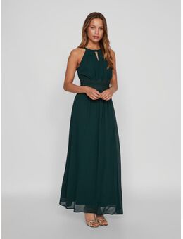 Maxi-jurk VIMILINA HALTERNECK MAXI DRESS - NOOS