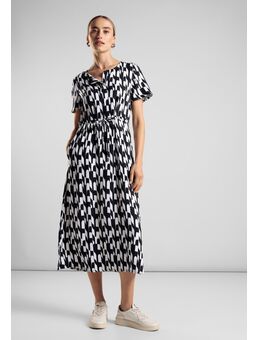 NU 20% KORTING: Midi-jurk met print all-over