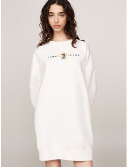 TOMMY JEANS Jerseyjurk TJW CREST LINEAR CREW DRESS EXT