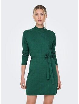 Gebreide jurk ONLLEVA L/S BELT DRESS EX KNT