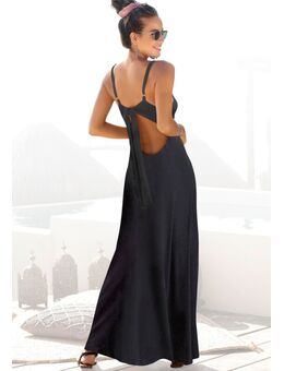 Maxi-jurk met lage uitgesneden rug, zomerjurk, strandjurk, basic