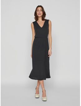 Maxi-jurk VIMODALA V-NECK S/L MIDI DRESS - NOOS