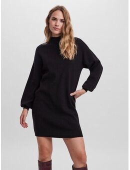 Gebreide jurk VMNANCY LS FUNNELNECK DRESS GA NOOS