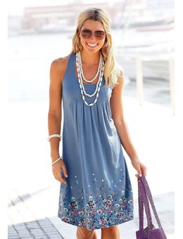 NU 20% KORTING: Strandjurk met bloemenprint, mini jurk, zomerjurk, strandjurk