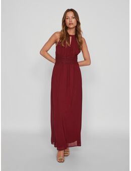 Maxi-jurk VIMILINA HALTERNECK MAXI DRESS - NOOS