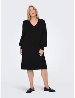 NU 20% KORTING: Gebreide jurk CARKATIA LS V-NECK DRESS KNT NOOS