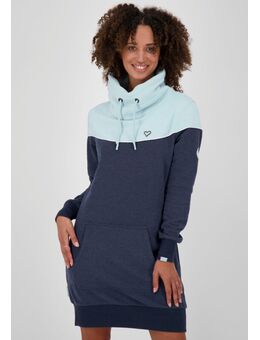 Jerseyjurk ValaAK sportieve sweater in een lang model met contrastdetails