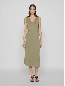 Maxi-jurk VIMODALA V-NECK S/L MIDI DRESS - NOOS