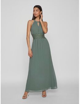 Maxi-jurk VIMILINA HALTERNECK MAXI DRESS - NOOS