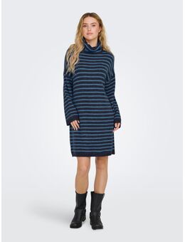 Gebreide jurk ONLTALIO LS STRIPE ROLLNECK DRESS BF KNT