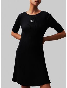 Sweatjurk WOVEN LABEL SS SWEATER DRESS