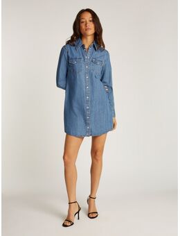 TOMMY Jeans jurk REGULAR WESTERN DRESS