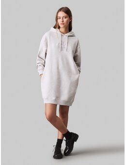 Sweatjurk CHENILLE MONOLOGO HOODIE DRESS