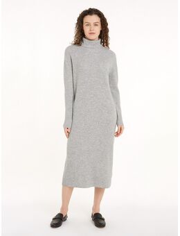 Gebreide jurk WOOL CASH ROLL-NK LONG DRESS